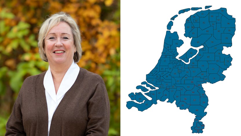 Florence van Knippenbergh, NL, Profile picture with map 