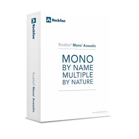 Rockfon Mono landing page, Mono sample box