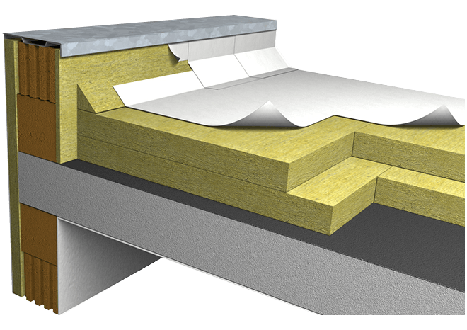 Roofing system on concrete deck