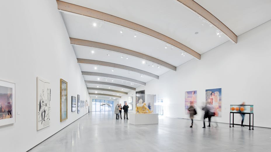 Using Rockfon Mono for Vaulted Ceiling in Astrup Fearnley Museum