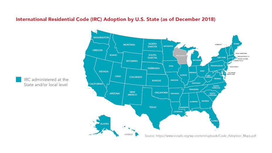 ROCKWOOL-IRC-International Residential Code Adoption by U.S. state as of December 2018