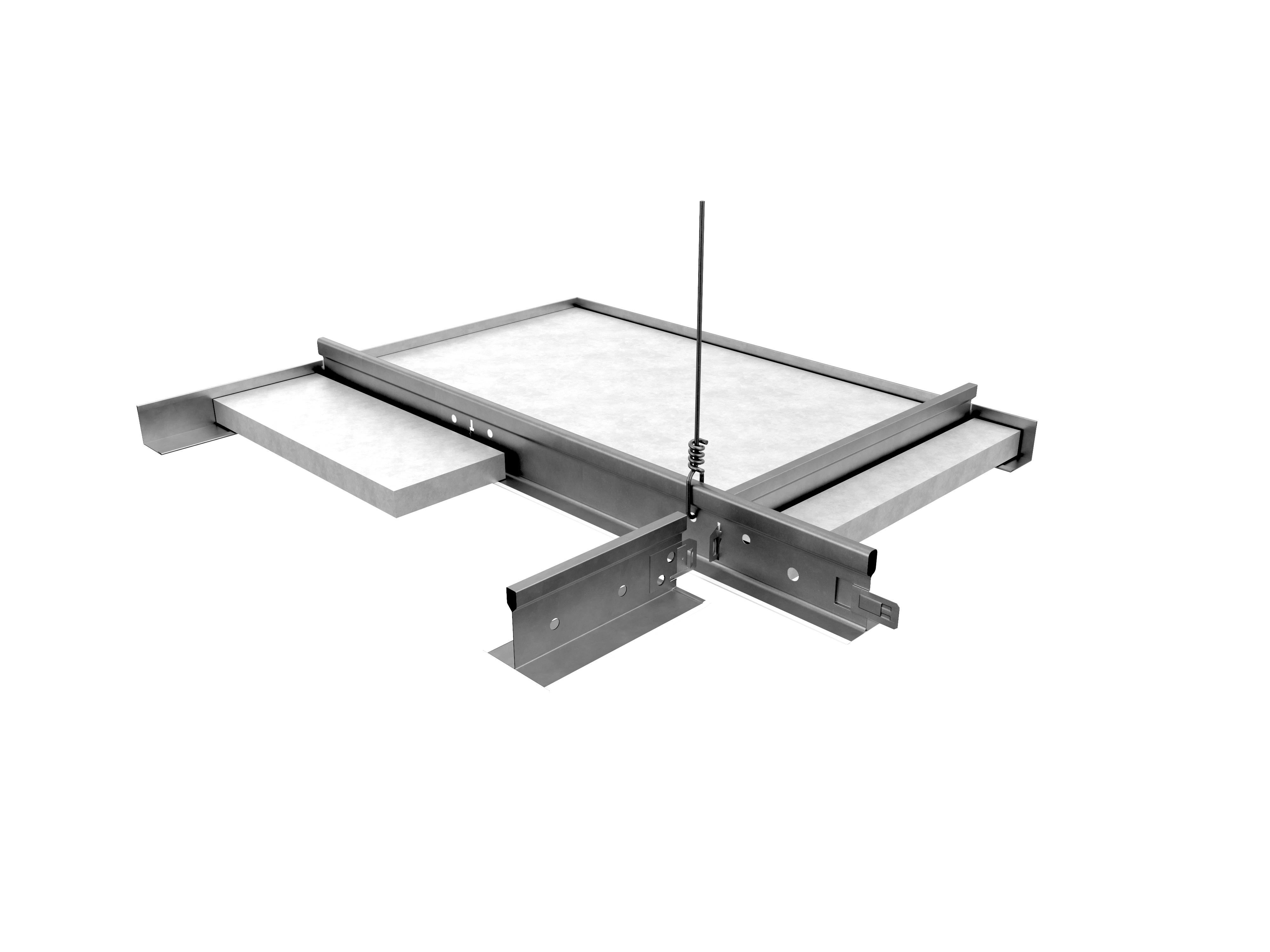 NA, Grid Assembly Rendering, Suspension Systems, 660 Wide Face Grid Assembly, 1-3/8"