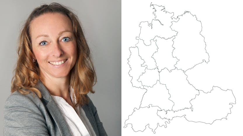 contact person, customer service, profile and map, Germany, Julia Berger, DE