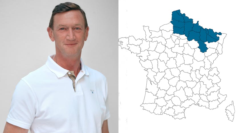 contact person, specification, profile and map, Ludovic Dewez, rockfon, france, FR
