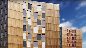 Reference case, Norway, Trondheim, Moholt 50/50, climate action, massive wood, REDAir FLEX, apartments
