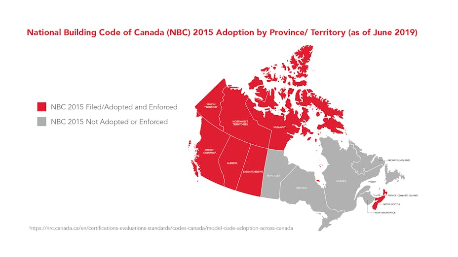 ROCKWOOL-NBC-National Building Code of Canada 2015 Adoption by Province/ Territory as of June 2019.