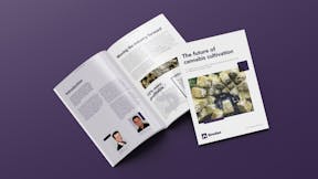 'The Future of Cannabis Cultivation' whitepaper mockup (purple)