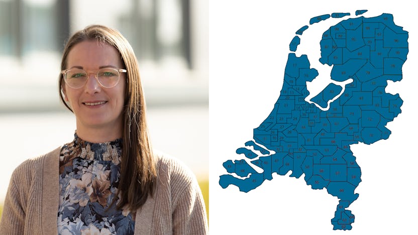Gwenda Quadan, NL, Profile picture with map 