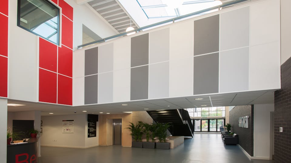 Acoustic ceiling solution: Rockfon Color-all®, B, 1200 x 600