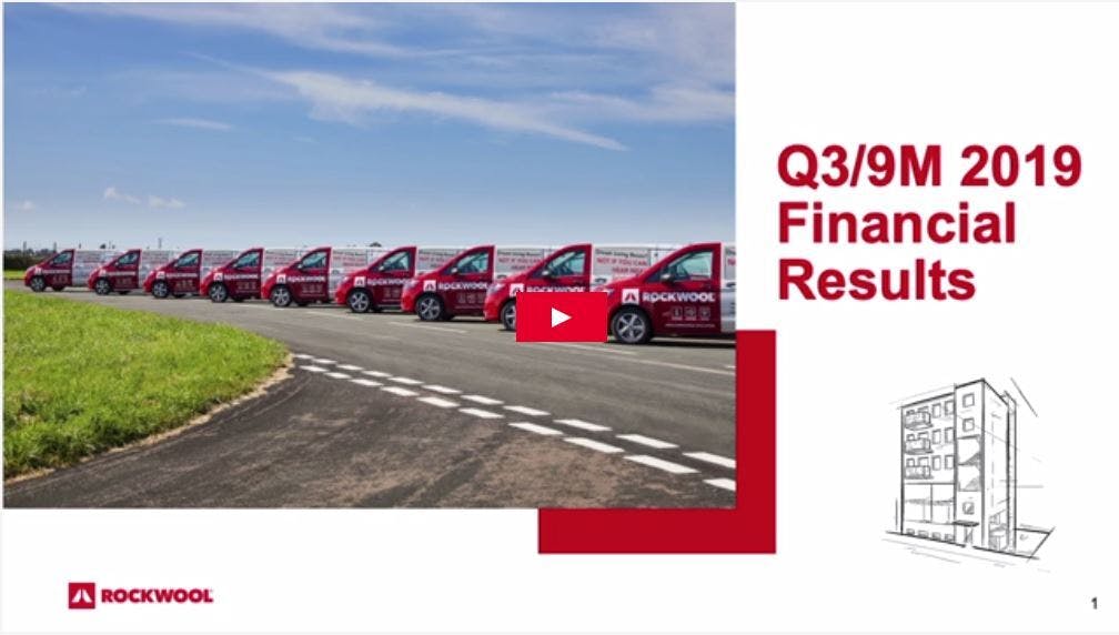 Thumbnail for webcast, Financial reports Q3 2019