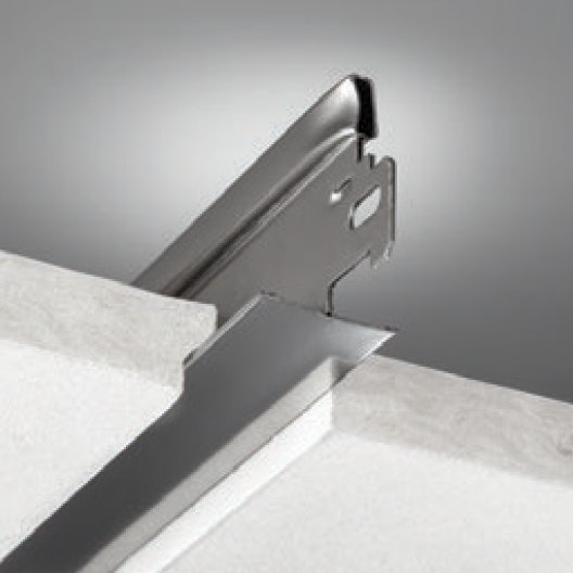 NA, Grid End Tab, Tile Side View, Suspension System, 730 Stainless Steel Grid End Tab, 15/16"