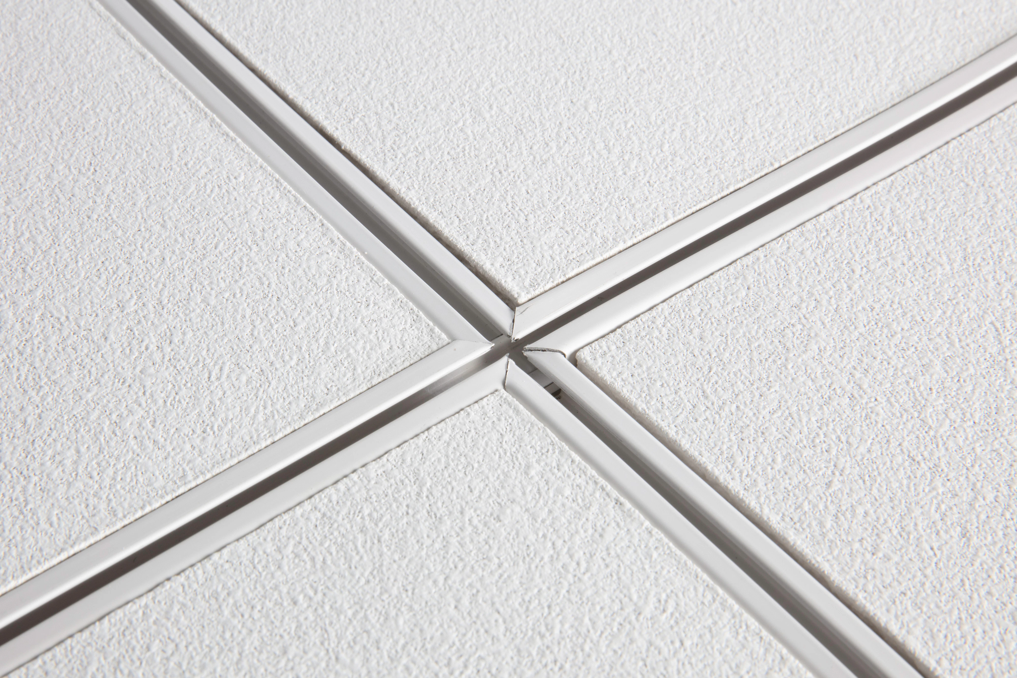 NA, Surface of Tile and Grid, Stone Wool Ceilings, Sonar SLN, Suspension Grid, Chicago Metallic 4600 Ultraline with 1/8" Reveal, 9/16" Face Grid