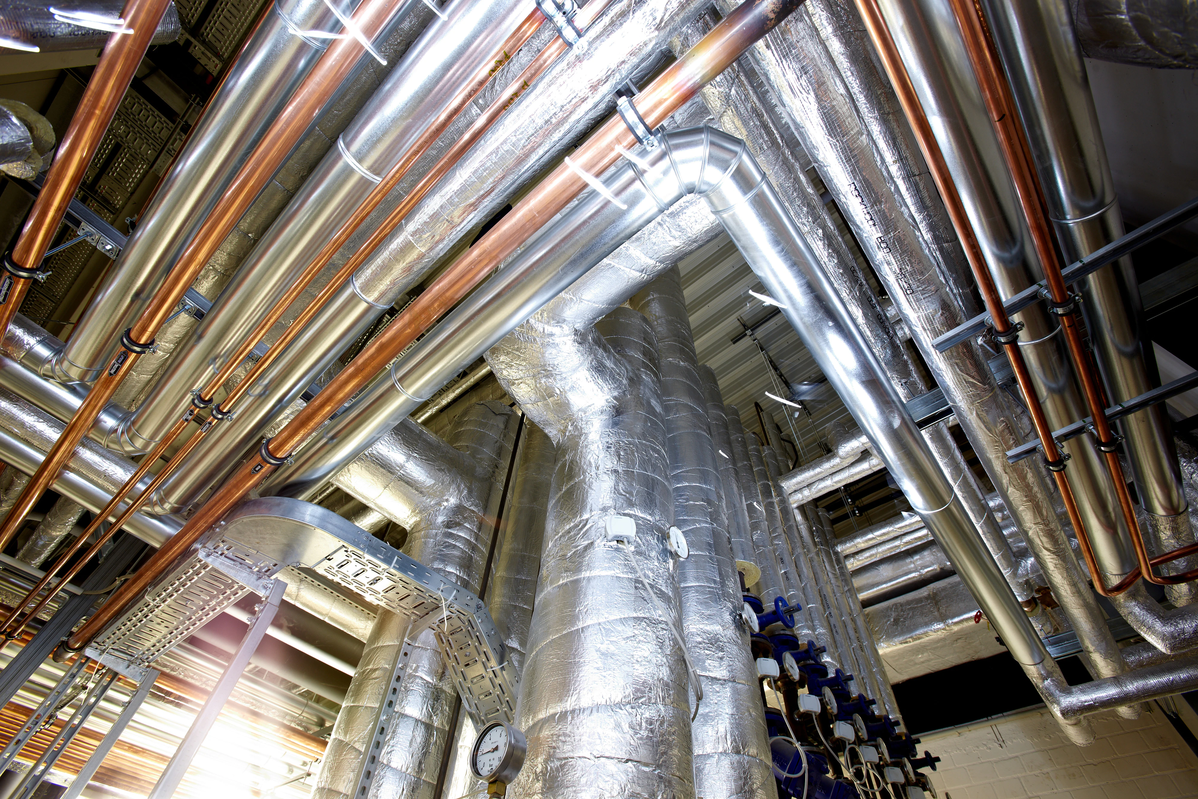 water pipes cold, pipes, ducts, hvac, klimarock, germany