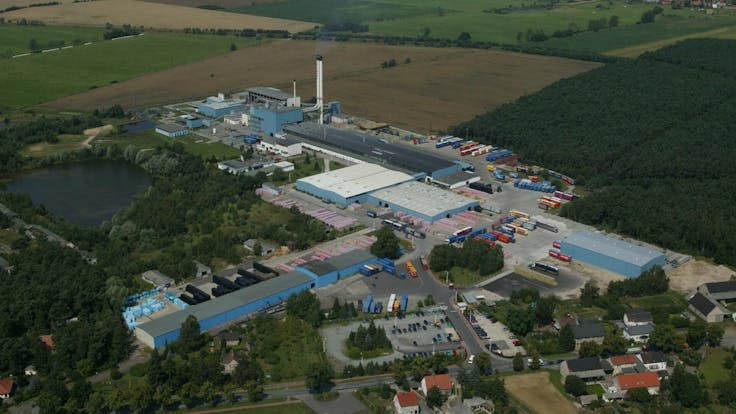 factory, flechtingen, aerial view, germany, photo, 2004
