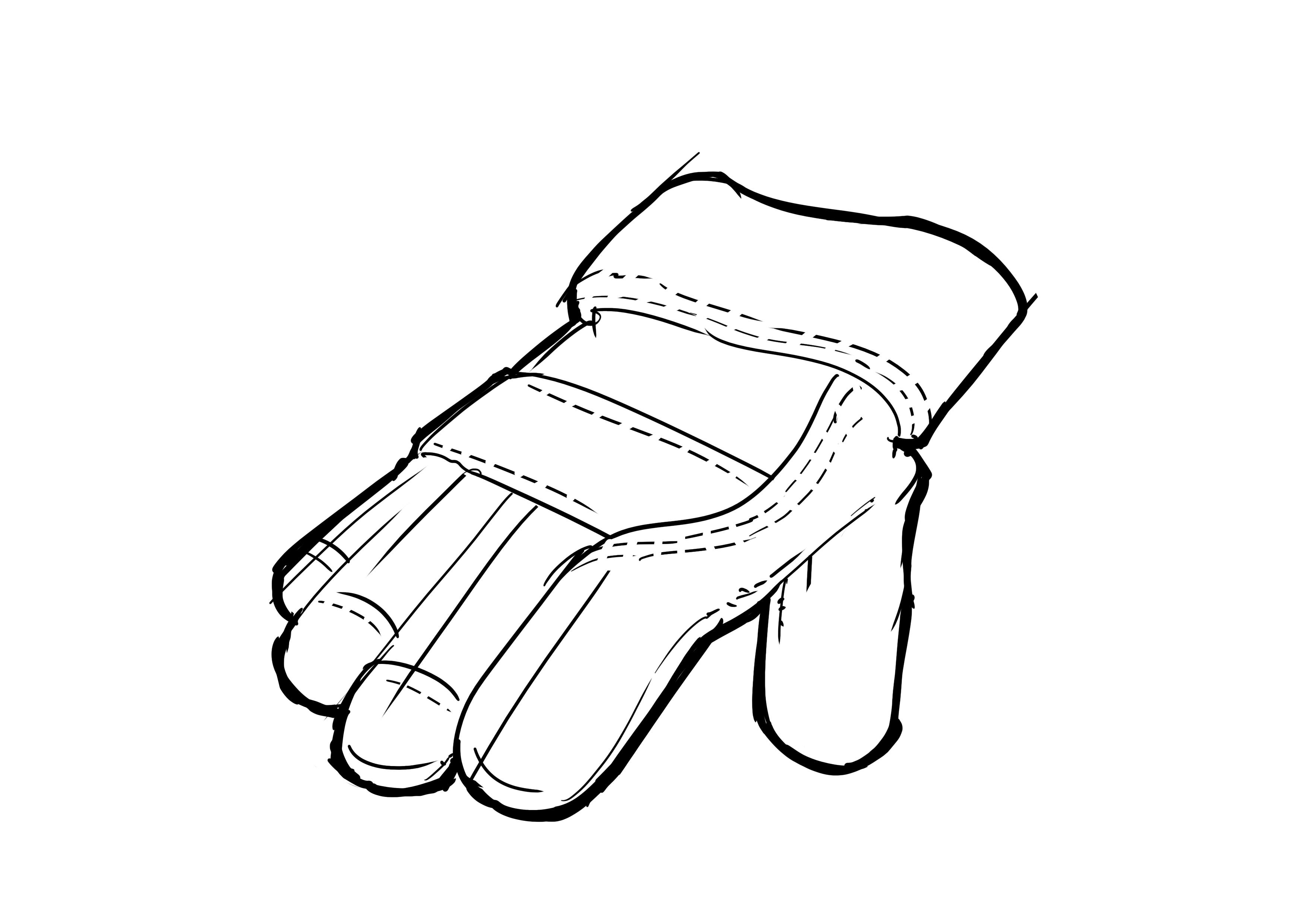 Glove sketch - large