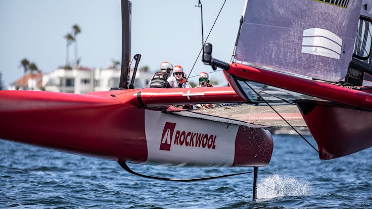on the water, F50, SailGP, Team ROCKWOOL Racing