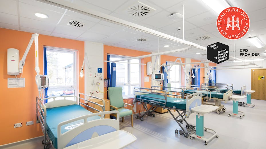 Rockfon CPD on the unique benefits of stone wool ceilings in healthcare and how optimum acoustics can help patients sleep better and reduce stress. Sign up!