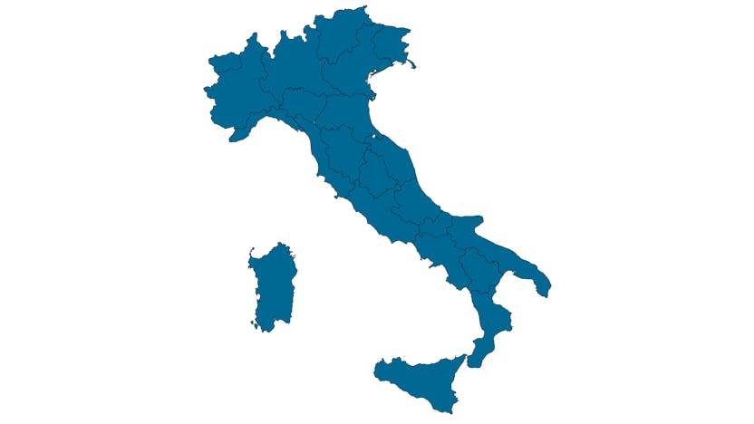 Map Italy contact page of Alessandro Buldrini