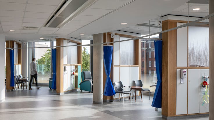 Rockfon at World-class Clatterbridge Cancer Centre – Liverpool. Architect BDP. MediCare Plus