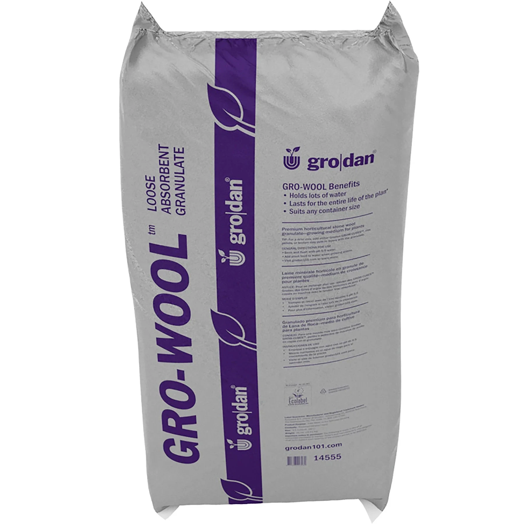 Gro-WOOL Absorbent Granulate (45 lb. bag) - product shot