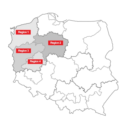distribution map, Tomasz Forjasz