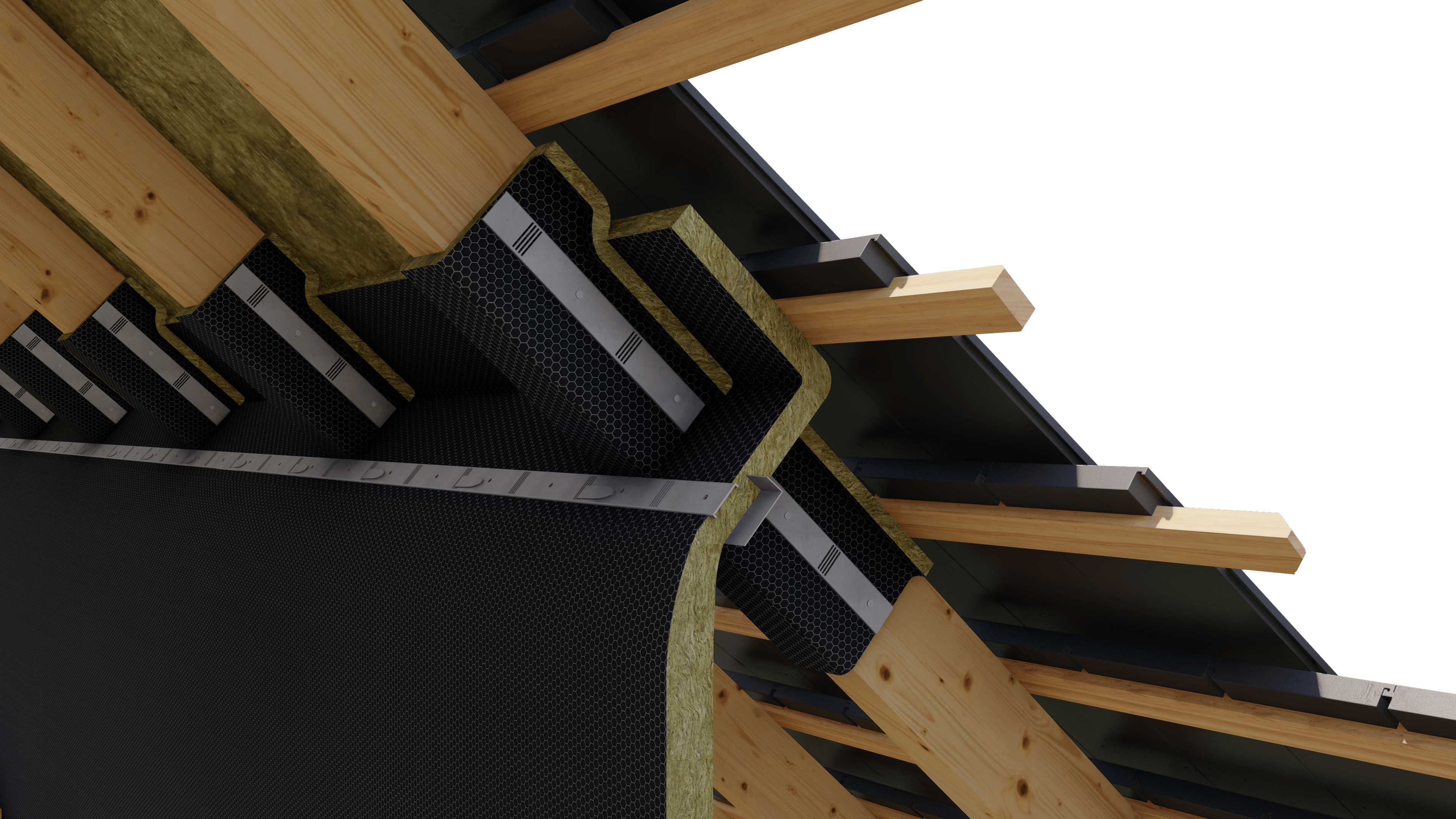 Fire Barrier EN - Passive Fire Protection for Reinforced stone wool roll for subdividing extensive cavities.