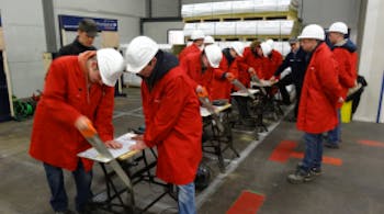 Health & Safety factory site, visit, groups, Germany, work, produce, hacksaw