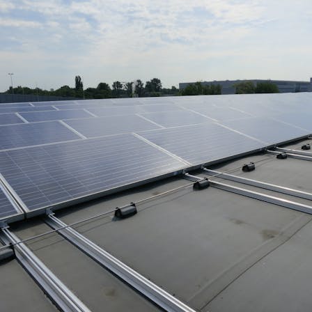 flatroof, flat roof, insulation, megarock, solar panel, solar panels, germany