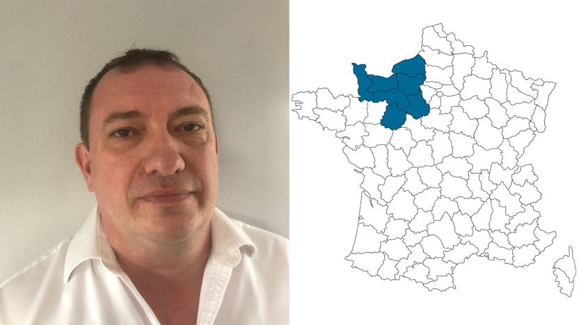 contact person, sales, profile and map, Stéphane Bailhache, rockfon, france, FR