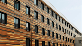 Residential Campus Innopolis in Tatarstan with Rockpanel Woods & Rockpanel Colours facade cladding