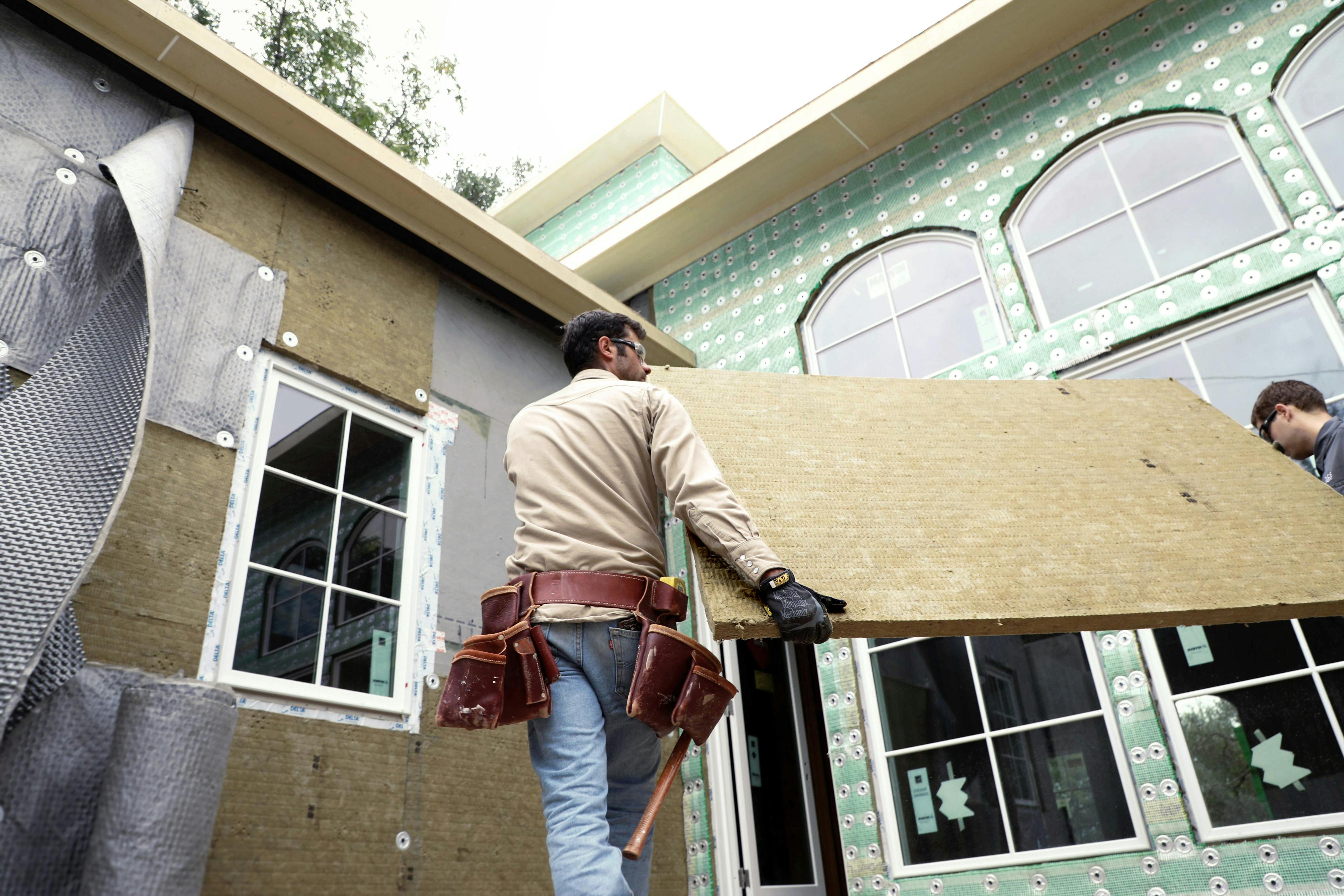 Comfortboard, external insulation, install, construction, exterior, home, wall