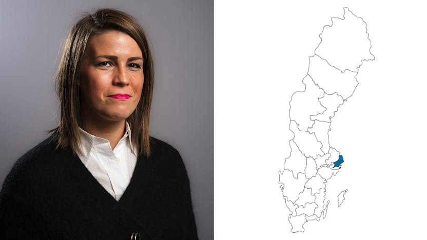 contact person, region öst - nord, profile and map, sweden, Frida Bränsvik Stark, SE