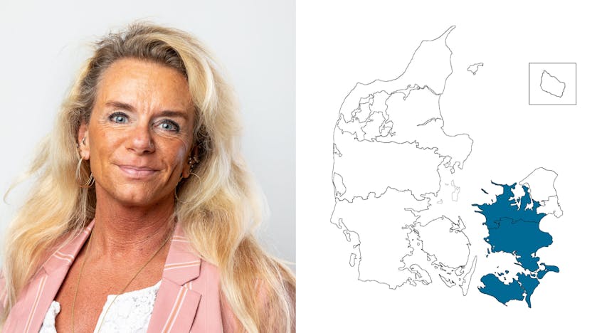 contact person, customer service, profile and map, eastern denmark, camilla almind, DK

