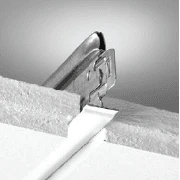 NA, Grid End Tab, Tile Side View, Suspension System, 4000/4050 Tempra Grid End Tab, 9/16"