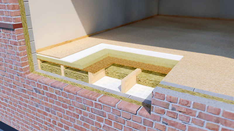 Separating Timber Floor - FLEXI ACOUSTIC ROCKFLOOR