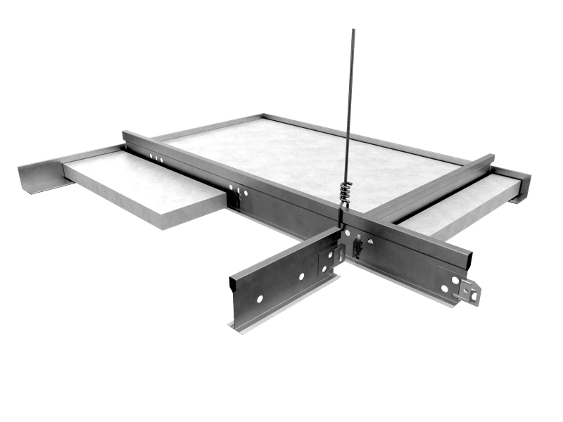 NA, Grid Assembly Rendering, Suspension Systems, 4000 Tempra Grid Assembly, 9/16"
