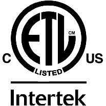 ETL Intertek Listed - CA/USA