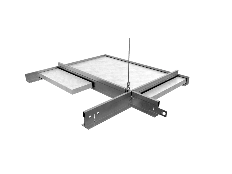 NA, Grid Assembly Rendering, Suspension Systems, 730 Stainless Steel Grid Assembly, 15/16"