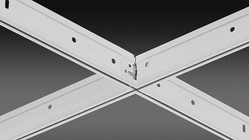 RFN-NA, Bold Slot 1/8” Reveal, grid, suspension system, 4600 Ultraline, chicago metallic
