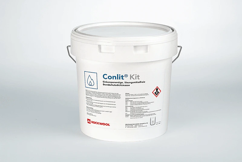 conlit kit, brandschutzkitt, fire protection kit, bucket, conlit fire protection system, germany, PIM