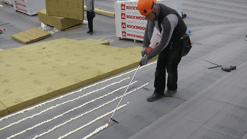 product, pim, flatroof, flat roof, fri, Rockpur Fix, Bitrock, insulation glue, bonded flatroof, germany, austria
