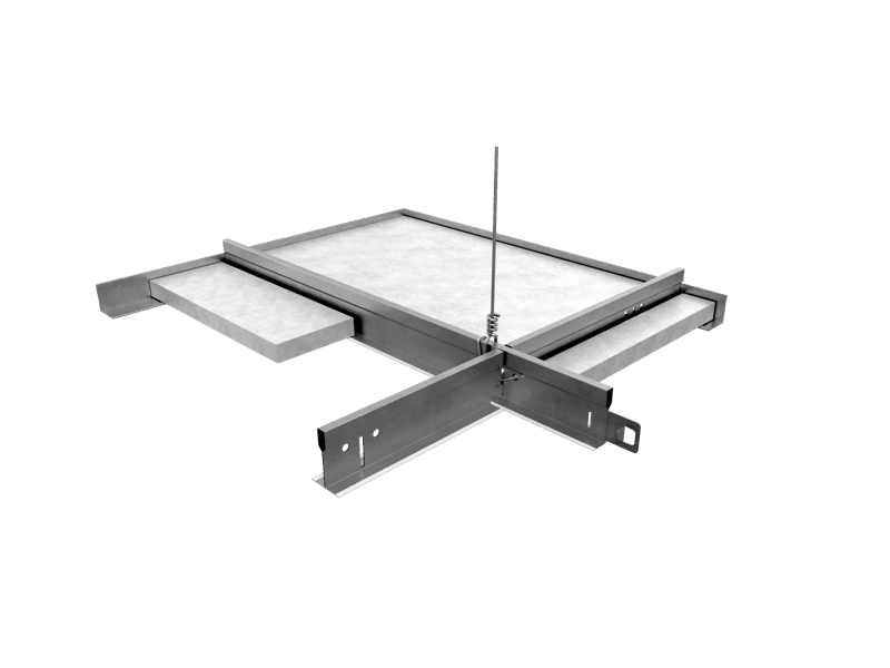 NA, Grid Assembly Rendering, Suspension Systems, 830 All Aluminum Grid Assembly, 15/16"