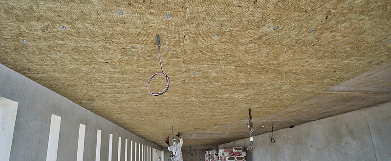 Rockfeu Therm RsD chantier référence plafonds - Collège Notre Dame 2022
