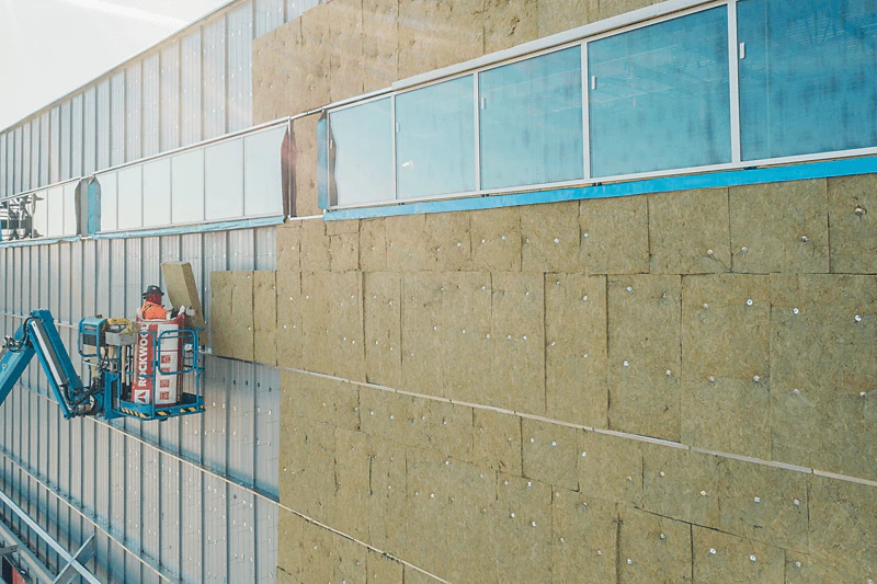 TOR Factory Expansion Metal Building Installation ROCKWOOL Plus MB