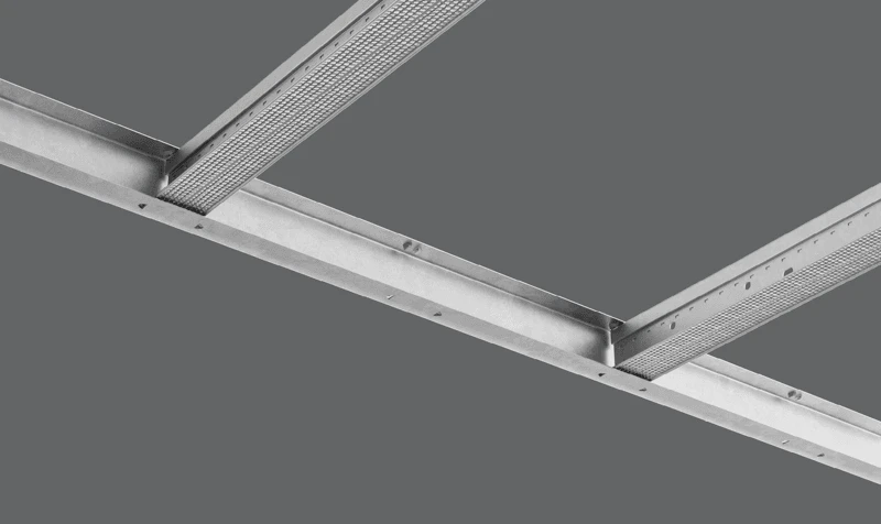 NA; Drywall Grid; Spanfast runners installed - Bottom view rendering