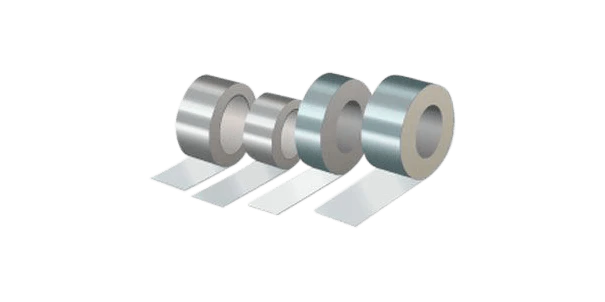 Product picture, Alu. lerretstape 365 48 mm, Alu-tape T-301 for lamelmatte, Alu-tape T-301 for rørskål