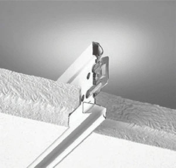 NA, Grid End Tab, Tile Side View, Suspension System, 4500/4550 Ultraline Grid End Tab, 9/16"