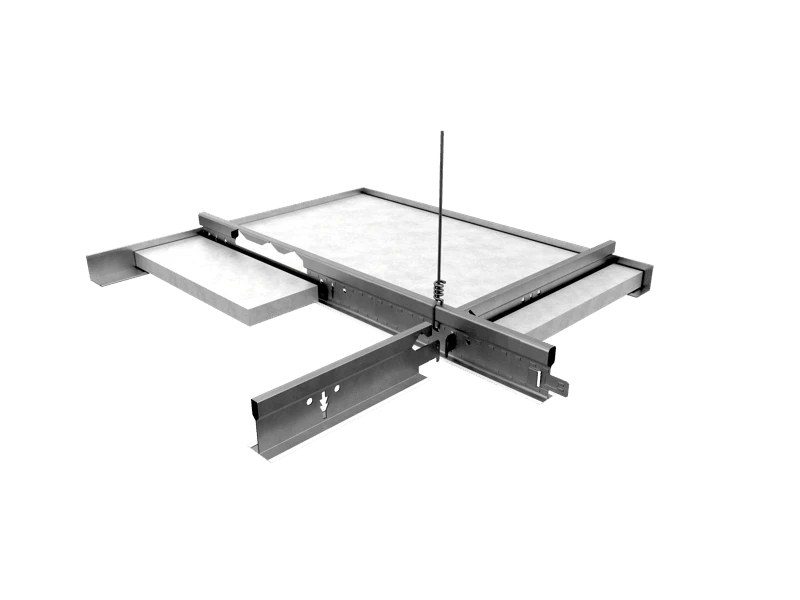 NA, Grid Assembly Rendering, Suspension Systems, 260 Aluminum Cap Grid Assembly, 15/16"