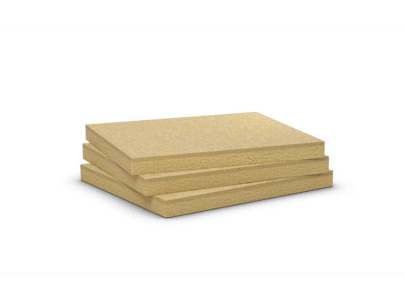 Double density stone wool slabs.