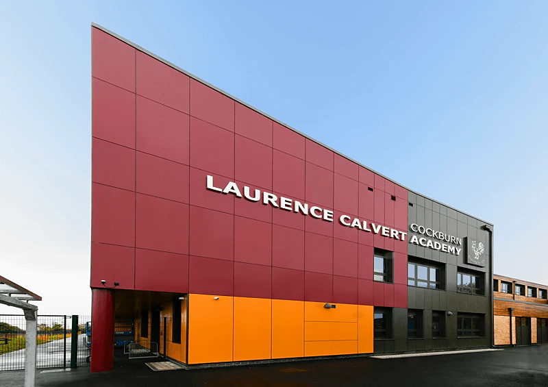 Rockpanel Case Study United Kingdom Cockburn Laurence Calvert Academy Rockpanel Colours